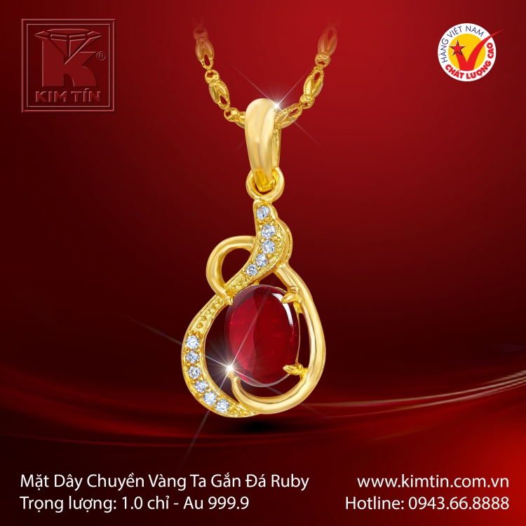 Mặt dây chuyền Vàng 24K