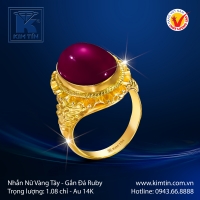 Nhẫn Nữ Vàng Màu 14K